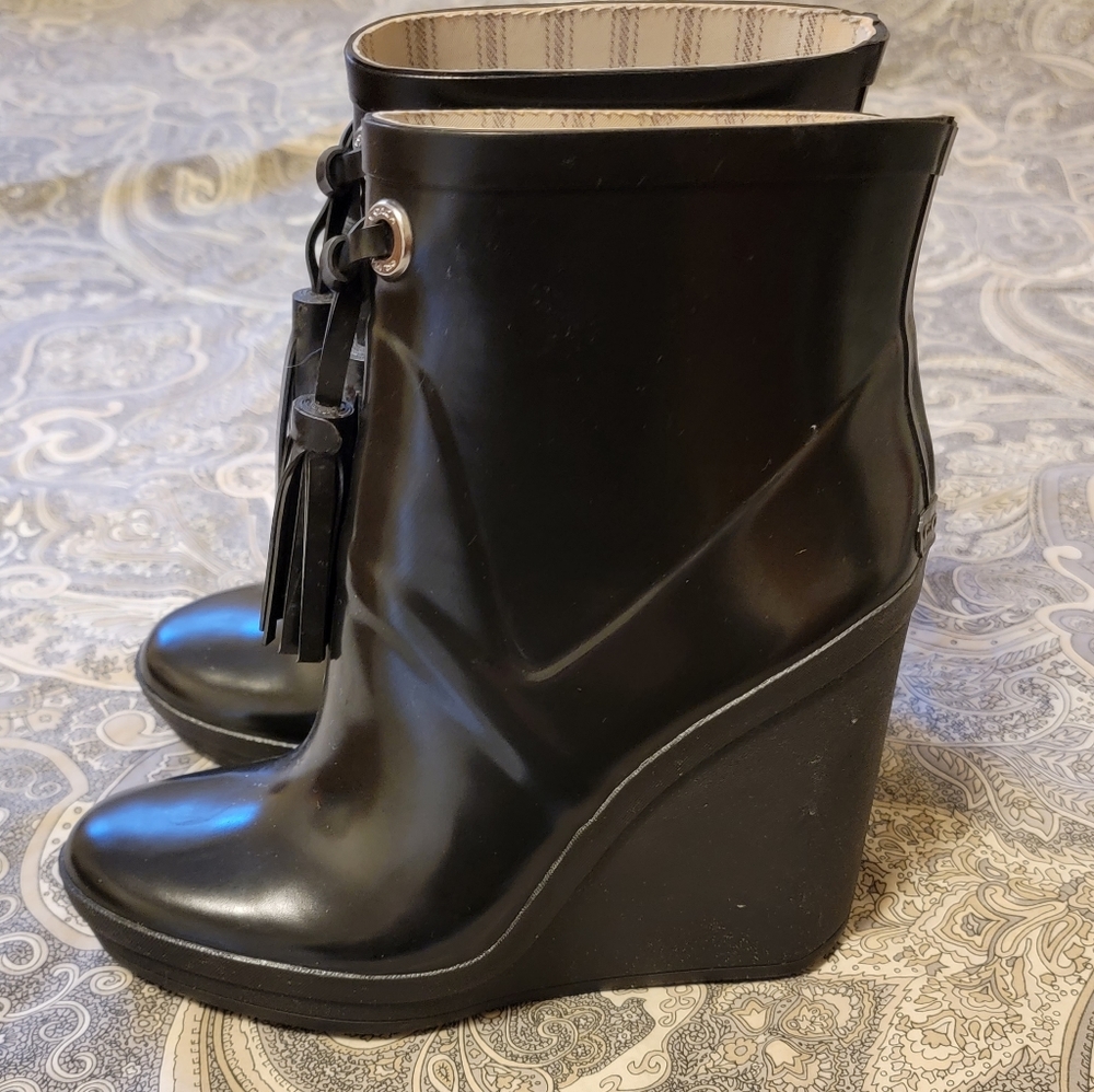 COACH rain shoes/wedges